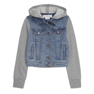 Treasure & Bond Girls Hooded Jean Jacket